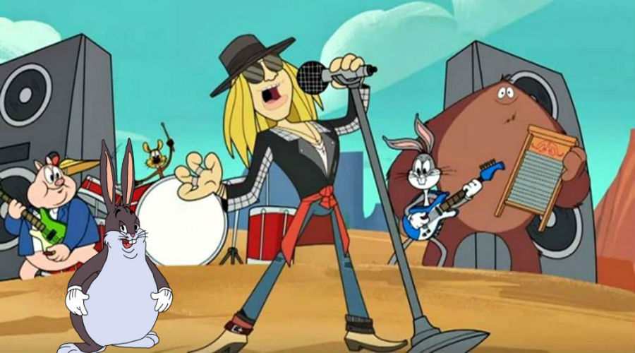  Ο Axl Rose τραγουδάει παρέα με τον Bugs Bunny